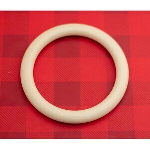 Vintage Boho Beige Bangle Bracelet by Avon 8 Inches - O14